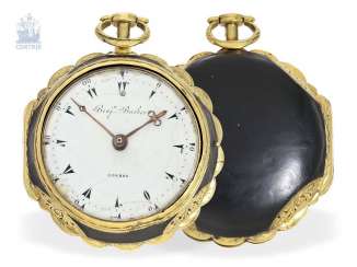 Pocket watch: decorative double case-Spindeluhr with Repetition, made for the Ottoman market, Benjamin Barber London No. 50875, recorded from 1785-1794 Pocket watch: decorative double case-Spindeluhr with Repetition, made for the Ottoman market, Benjamin Barber London No. 50875, recorded from 1785-1794