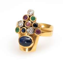 Designer-Ring with different stones Designer-Ring with different stones