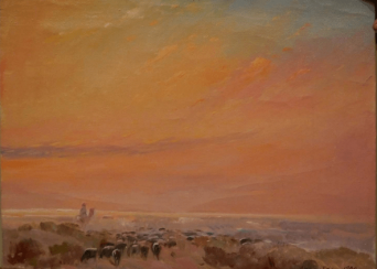 Mancuska steppe.Landscape Mancuska steppe.Landscape