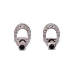 VICTOR MAYER cufflinks with brilliant-cut diamonds, together approx. 0,3 ct, VICTOR MAYER cufflinks with brilliant-cut diamonds, together approx. 0,3 ct,