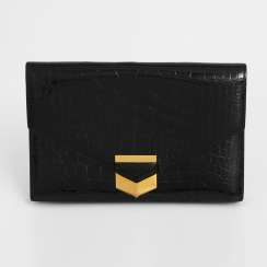 HERMÈS high-elegant crocodile leather Clutch VINTAGE, dimensions 25x16. 5x4. 5cm; HERMÈS high-elegant crocodile leather Clutch VINTAGE, dimensions 25x16. 5x4. 5cm;