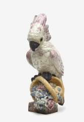 Cockatoo with flower basket Nymphenburg, around 1910/20, designed by Josef Wackerle in 1909 Cockatoo with flower basket Nymphenburg, around 1910/20, designed by Josef Wackerle in 1909