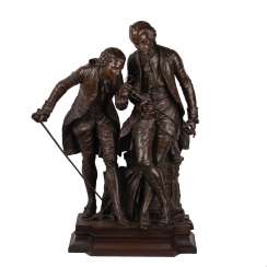A very large bronze figure of A very large bronze figure of