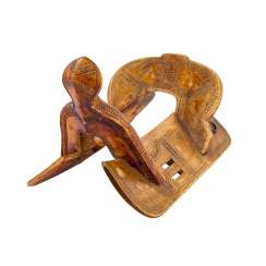 The saddle is made of wood. MONGOLIA. The saddle is made of wood. MONGOLIA.