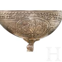 Imposing centerpiece with almandine cabochons, German, around 1900 Imposing centerpiece with almandine cabochons, German, around 1900