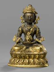 Partially fire-gilded Bronze of Amitayus Partially fire-gilded Bronze of Amitayus