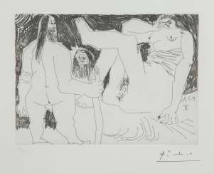 PABLO PICASSO 1881 Málaga - 1973 Mougins SHEET 76 FROM THE SERIES '156 GRAVURES' PABLO PICASSO 1881 Málaga - 1973 Mougins SHEET 76 FROM THE SERIES '156 GRAVURES'