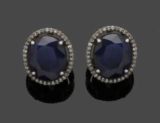 Few Russian sapphire earrings Few Russian sapphire earrings