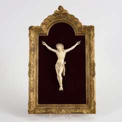 Framed ivory corpus Christi Framed ivory corpus Christi