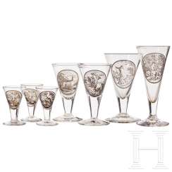 Hermann Göring - seven drinking goblets from the hunting service of the Reichsjägerhof in Rominten Hermann Göring - seven drinking goblets from the hunting service of the Reichsjägerhof in Rominten