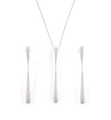 SCHMUCK-SET MIT BRILLANTBESATZ SCHMUCK-SET MIT BRILLANTBESATZ