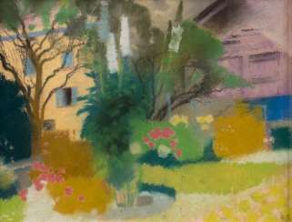 AUGUSTO GIACOMETTI 1877 Stampa (Switzerland) - 1947 Zurich. BLOOMING GARDEN IN STAMPA AUGUSTO GIACOMETTI 1877 Stampa (Switzerland) - 1947 Zurich. BLOOMING GARDEN IN STAMPA