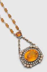 Citrine Collier de Style victorien Citrine Collier de Style victorien
