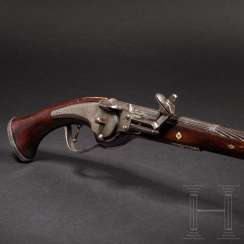 Long gun wheel-lock with a cut barrel, English, 1630 Long gun wheel-lock with a cut barrel, English, 1630