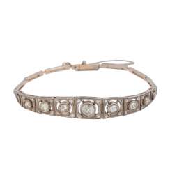 Art Deco bracelet with old European cut diamonds, together CA. 2 ct Art Deco bracelet with old European cut diamonds, together CA. 2 ct