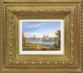 Porcelain painting Dresden view Porcelain painting Dresden view