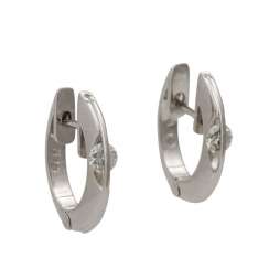 GEBR. SCHAFFRATH pair of "Liberte Arcana" hoop earrings with 2 brilliant-cut diamonds GEBR. SCHAFFRATH pair of "Liberte Arcana" hoop earrings with 2 brilliant-cut diamonds