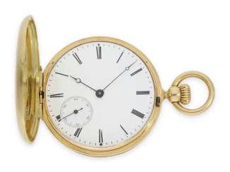 Pocket watch: a historic Patek Philippe pocket watch No. 7114, one of the earliest-made Patek Philippe Savonnetten with 1. Version of the crown Elevator developed by Adrien Philippe, of Geneva in 1852 Pocket watch: a historic Patek Philippe pocket watch No. 7114, one of the earliest-made Patek Philippe Savonnetten with 1. Version of the crown Elevator developed by Adrien Philippe, of Geneva in 1852