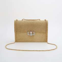 Evening bag made of finely textured Gold with diamond-set Clasp Evening bag made of finely textured Gold with diamond-set Clasp