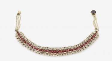 Collier de Chien с красными локтей, спин и посев, бусины Collier de Chien с красными локтей, спин и посев, бусины