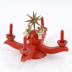 4-ring Christmas candlesticks, ore 4-ring Christmas candlesticks, ore