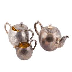 Russian silver tea set. Miliukov Russian silver tea set. Miliukov