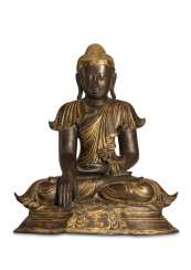 A Large, Bronze Buddha, A Large, Bronze Buddha,
