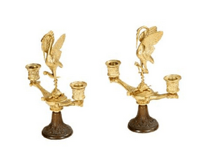 Pair of candelabra with Hitomi Pair of candelabra with Hitomi