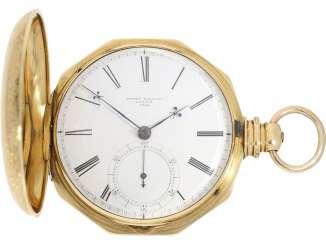 Pocket watch: extremely heavy English pomp savonnette, David Taylor, London, No. 9584, CA. 1820 Pocket watch: extremely heavy English pomp savonnette, David Taylor, London, No. 9584, CA. 1820