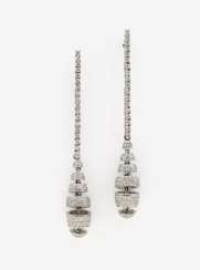 A Pair of drop earrings with brilliant A Pair of drop earrings with brilliant
