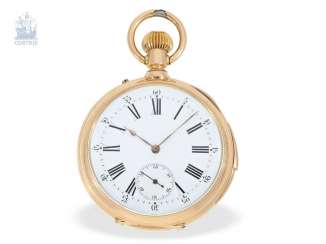 Pocket watch: - quality Swiss shock werksuhr, presumably caliber Le Coultre, CA. 1885 Pocket watch: - quality Swiss shock werksuhr, presumably caliber Le Coultre, CA. 1885