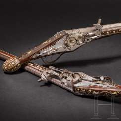 A Few verbeinte, extremely long wheel-lock pistol, Nuremberg, circa 1600 A Few verbeinte, extremely long wheel-lock pistol, Nuremberg, circa 1600