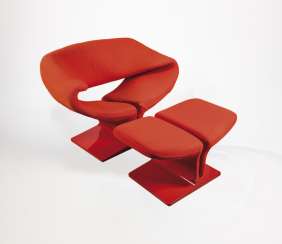 Ribbon Chair with foot stool Ribbon Chair with foot stool