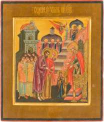 ICON WITH THE TEMPLE OF DEMISE OF THE MOTHER OF GOD ICON WITH THE TEMPLE OF DEMISE OF THE MOTHER OF GOD