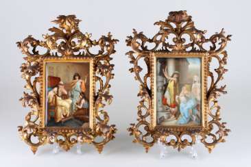Pair of porcelain layers. Austria, n of the 20th century Pair of porcelain layers. Austria, n of the 20th century