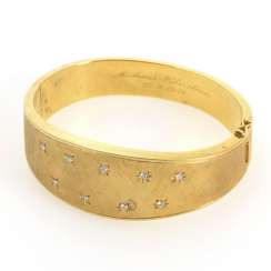 Heavy bangle with diamonds Heavy bangle with diamonds