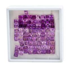 Mixed lot of 81 amethysts Mixed lot of 81 amethysts