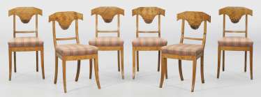 Set of six Biedermeier chairs Set of six Biedermeier chairs