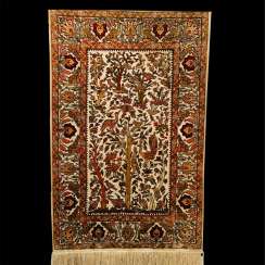 Hereke Turkish silk carpet handmade Hereke Turkish silk carpet handmade