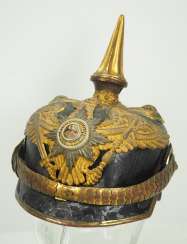 Prussia: spiked helmet for Generals, M1897 in service execution with top. Prussia: spiked helmet for Generals, M1897 in service execution with top.