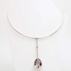 Choker with amethyst pendant Choker with amethyst pendant