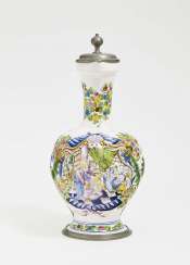 House painter-narrow-mouth jug , Nuremberg, 1719 - 1729, Justus Alexander Ernst Glüer, attributed to House painter-narrow-mouth jug , Nuremberg, 1719 - 1729, Justus Alexander Ernst Glüer, attributed to