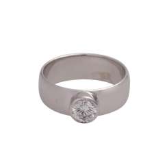 Solitaire ring with brilliant, approximately 0.6 ct, HFW FW (E-F)/VS, Solitaire ring with brilliant, approximately 0.6 ct, HFW FW (E-F)/VS,