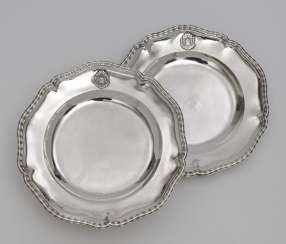 Six plates from the so-called '' Bamberg Service ''. Augsburg, 1769 - 1771, Adolf Carl Holm Six plates from the so-called '' Bamberg Service ''. Augsburg, 1769 - 1771, Adolf Carl Holm