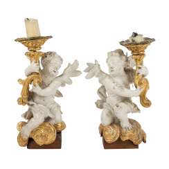 PAIR OF ALTAR ANGELS PAIR OF ALTAR ANGELS