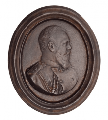 Plaque portrait of Alexander III Plaque portrait of Alexander III