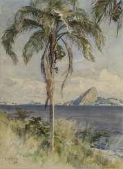 Edward Harrison Compton - Sugar Loaf with Palm Trees Edward Harrison Compton - Sugar Loaf with Palm Trees
