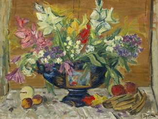 Still Life with a Blue Vase Still Life with a Blue Vase
