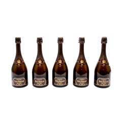 5 Bottles CHAMPAGNE DOM RUINART Brut Rosé 1986 5 Bottles CHAMPAGNE DOM RUINART Brut Rosé 1986
