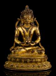 Fine fire-gilded Bronze of Amitayus Fine fire-gilded Bronze of Amitayus